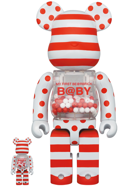 MEDICOM TOY - MY FIRST BE@RBRICK B@BY RED & SILVER CHROME Ver. 100 MEDICOM TOY - MY FIRST BE@RBRICK B@BY RED & SILVER CHROME Ver. 100