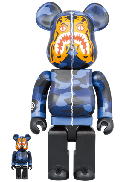 BE@RBRICK BAPE(R) CAMO TIGER 100％ & 400％