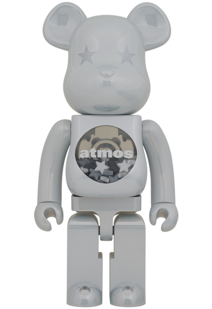 MEDICOM TOY - BE@RBRICK atmos WHITE CHROME Ver. 1000％