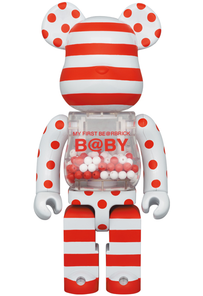 MEDICOM TOY - MY FIRST BE@RBRICK B@BY RED & SILVER CHROME Ver. 100 
