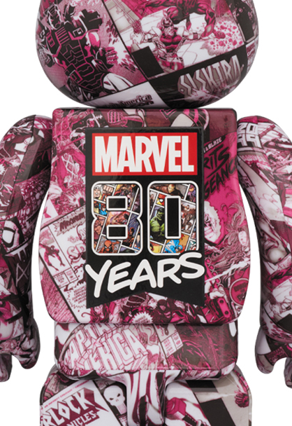 MEDICOM TOY - BE@RBRICK MARVEL 80TH ANNIV.100％ & 400％