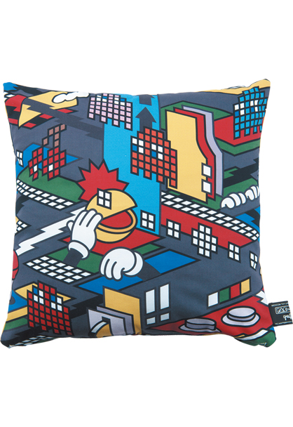 MEDICOM TOY - MLE PAC-MAN × GRAFFLEX SQUARE CUSHION “PAC-MAN