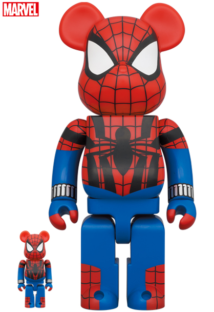 BE@RBRICK IRON SPIDER 100％ & 400％キャラクターグッズ