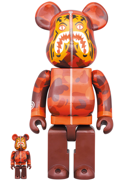 BE@RBRICK BAPE CAMO TIGER 100% & 400%