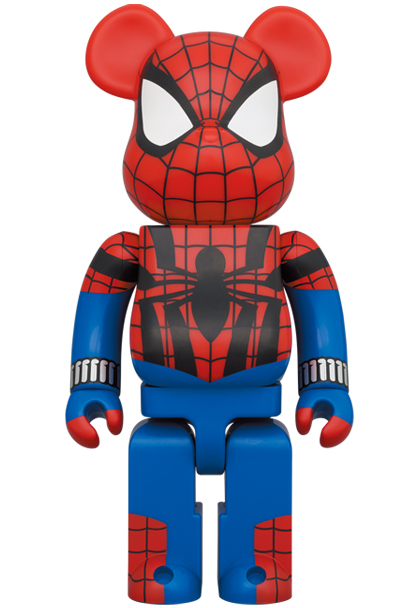 BE@RBRICK SPIDER-MAN 100％ & 400％ 黒赤セットハンドメイド