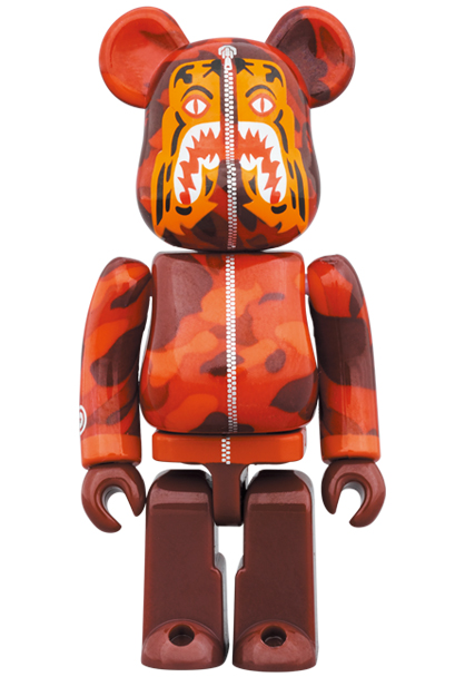 MEDICOM TOY - BE@RBRICK BAPE(R) CAMO TIGER 100％ & 400％ ［RED ...