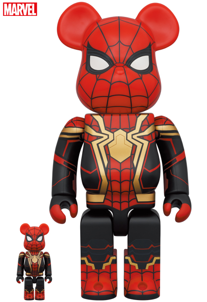 MEDICOM TOY - BE@RBRICK SPIDER-MAN INTEGRATED SUIT 100％ & 400％