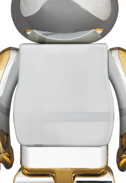 BE@RBRICK TOY PLUS GOLD CHROME 100％&400％