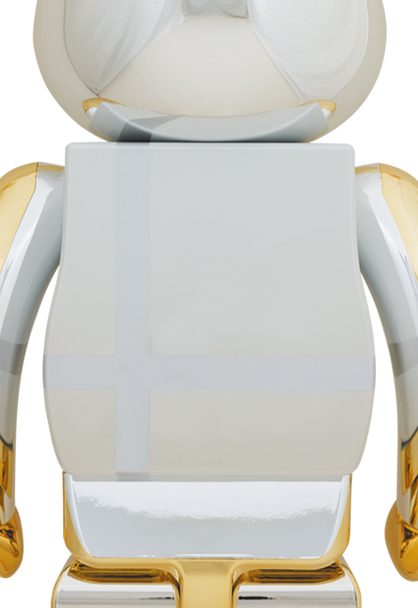 chromeBE@RBRICK MEDICOM TOY PLUS GOLD CHROME