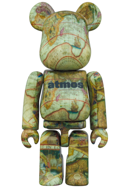 BE@RBRICK atmos AGED MAP 100％ & 400 - MEDICOM TOY