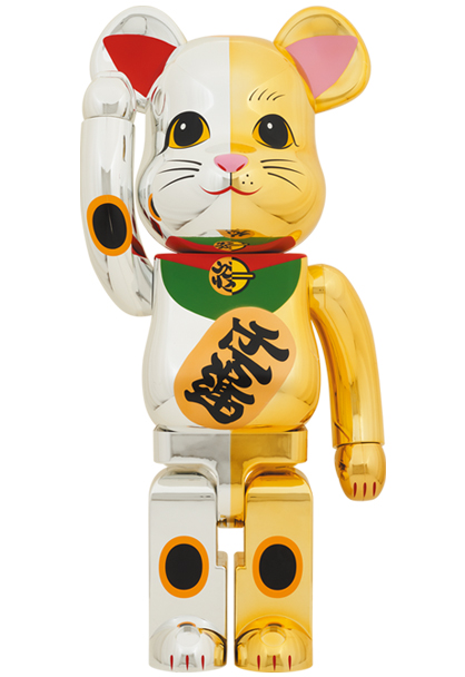 BE@RBRICK ベアブリック 招き猫 千万両 金×開運  銀×千万両