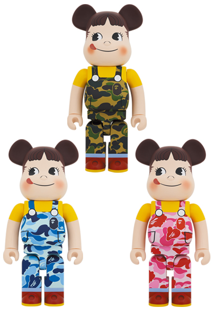 BE＠RBRICK  BAPE(R) × ペコちゃん 1000%（ブルー）