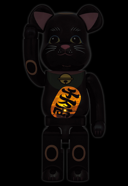 MEDICOM TOY - BE@RBRICK 招き猫 黒メッキ 発光 1000% MEDICOM TOY - BE@RBRICK 招き猫 黒メッキ 発光 1000%