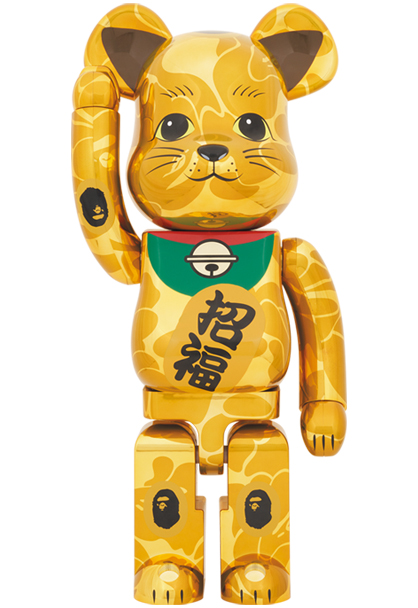 MEDICOM TOY - BE@RBRICK BAPE(R) 招き猫 金メッキ 1000％／達磨 銀 ...