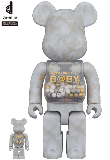 MY FIRST BE@RBRICK B@BY MARBLE 100％400％ハンドメイド