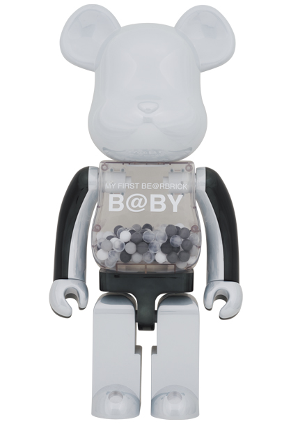 BE@RBRICK B@BY BLACK & WHITE CHROME 1000