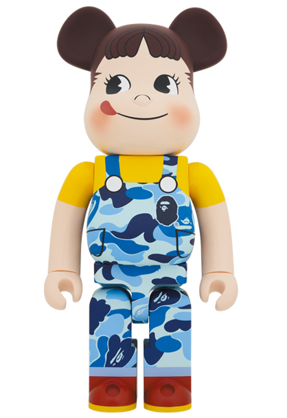 その他MEDICOM TOY メディコムトイ BE＠RBRICK×A BATHING APE ペコちゃん&ポコちゃん ベアブリック アベイシングエイプ 100%&400% 人形 フィギュア