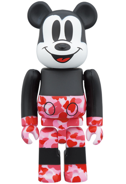 MICKEY MOUSE × BAPE BE@RBRICK 100% 400%