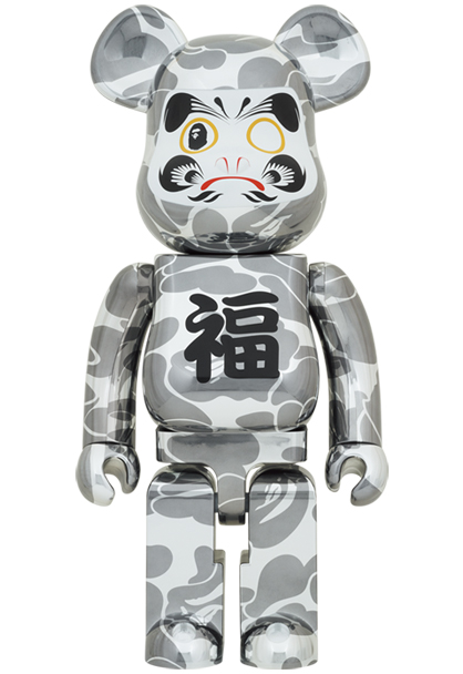 Medicom Toy BE@RBRICK 達磨 銀メッキ 1000％