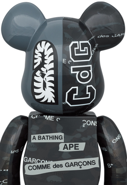 エンタメ/ホビーBE@RBRICK BAPE CDG CAMO SHARK 100 400