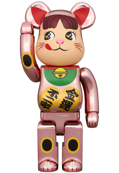 BE@RBRICK 招き猫 ペコちゃん 金運 ダブル小判 - MEDICOM TOY