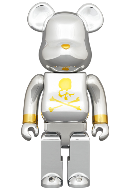 MEDICOM TOY: BE@RBRICK - Mastermind Japan Silver 100% & 400