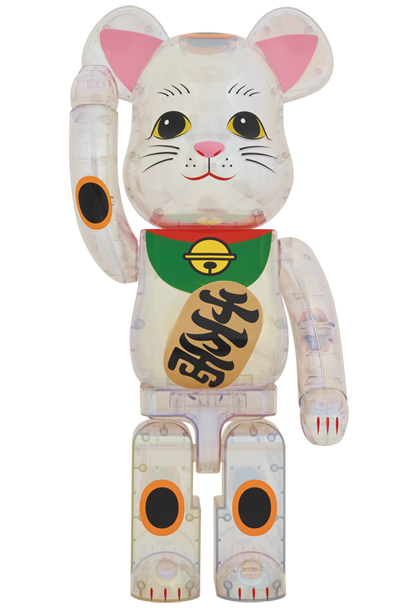 MEDICOM TOY - BE@RBRICK 招き猫 透明メッキ 1000％