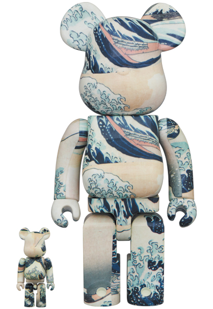 BE@RBRICK 葛飾北斎「冨嶽三十六景 凱風快晴」100％ & 400％MEDICOMTOYPLUS