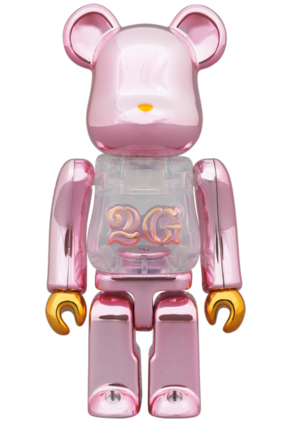BE@RBRICK 2G PINK GOLD CHROME 1000％
