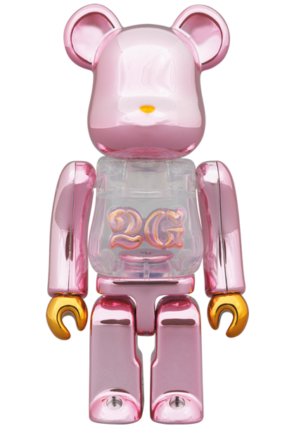 BE@RBRICK PINK GOLD CHROME 100％ ＆ 400％