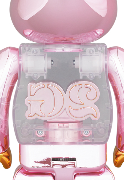 BE@RBRICK 2G PINK GOLD CHROME 1000％