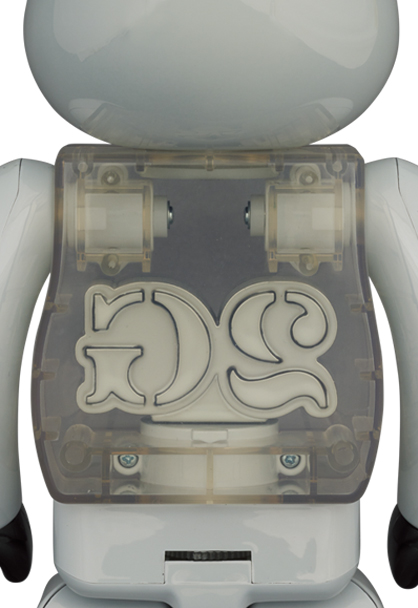 MEDICOM TOY - BE@RBRICK 2G WHITE CHROME 100％ & 400％