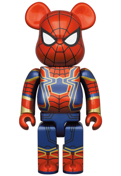 BE@RBRICK IRON SPIDER 100％ & 400％キャラクターグッズ