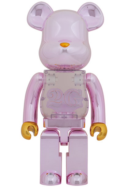 BE@RBRICK 2G PINK GOLD CHROME 1000％