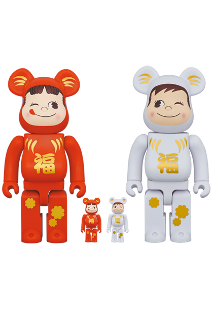 MEDICOM TOY - BE@RBRICK 達磨 ペコちゃん＆ポコちゃん 100％ & 400 ...