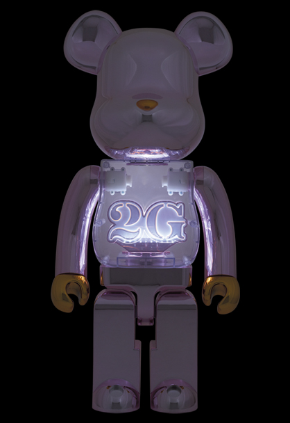 BE@RBRICK 2G PINK GOLD CHROME 1000％