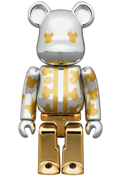 MEDICOM TOY - BE@RBRICK メ組はっぴ 銀メッキ 100％ 