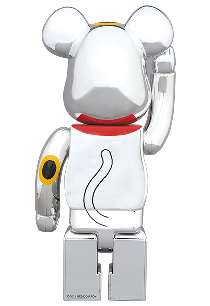 MEDICOM TOY - BE@RBRICK 招き猫 銀メッキ 金運 100％ & 400％