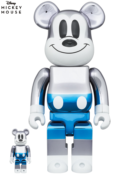 BE@RBRICK fragment MICKEY MOUSE BLUE