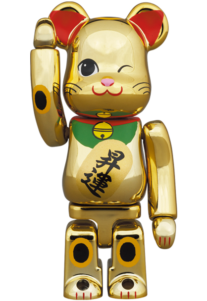 【新品未開封】BE@RBRICK 招き猫 昇運 弍 金メッキ 100%