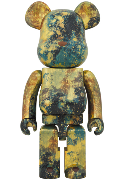 MEDICOM TOY - BE@RBRICK PUSHEAD #5 GOLD 1000％