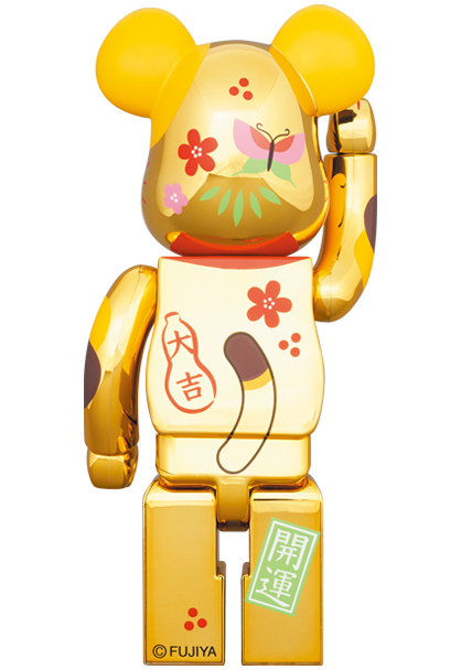 BE＠RBRICK 招き猫 ペコちゃん 金運 金メッキ 100% & 400%不二家