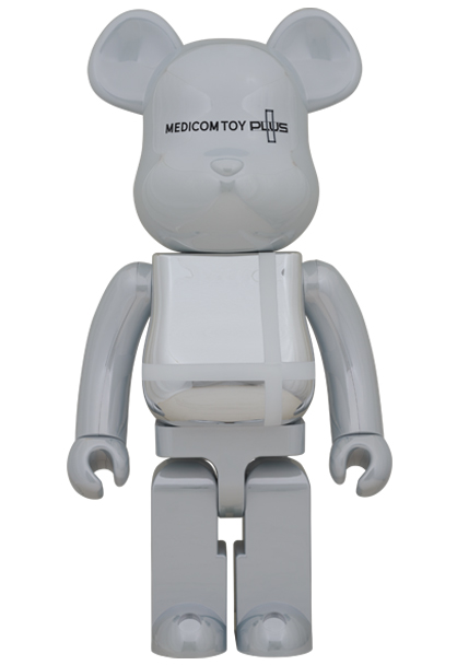 MEDICOM TOY - BE@RBRICK MEDICOM TOY PLUS WHITE CHROME Ver. 1000％