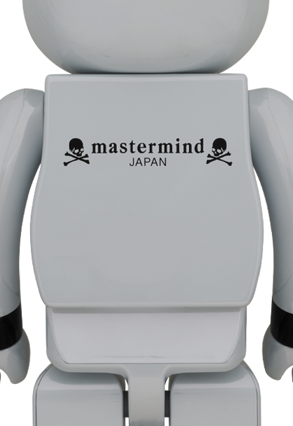 MEDICOM TOY - BE@RBRICK mastermind JAPAN WHITE CHROME Ver