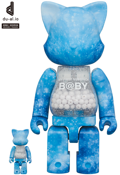 BE@RBRICK B@BY CRYSTAL OF SNOW 100% 400％