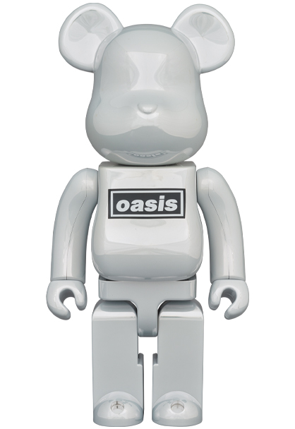 OASIS × BE@RBRICK 100% 400% BLACK CHROME