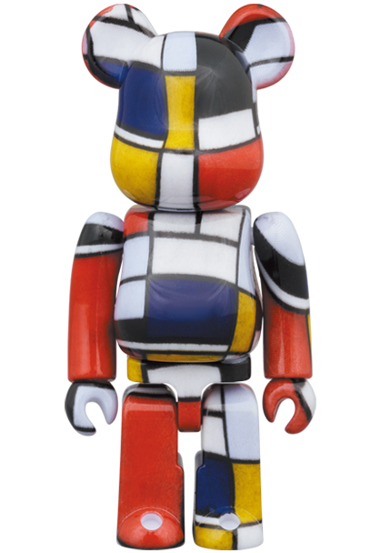 ハンドメイドBE@RBRICK Piet Mondrian 100％ & 400％ ベアブリ