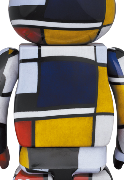 ハンドメイドBE@RBRICK Piet Mondrian 100％ & 400％ ベアブリ