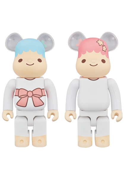 送料無料 通販 ファッション BE@RBRICK - TOY MEDICOM Little 400％ キキ＆ララ Stars Twin その他