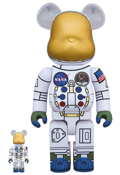 100%NASA 1969 ASTRONAUT BE@RBRICK 100% & 400